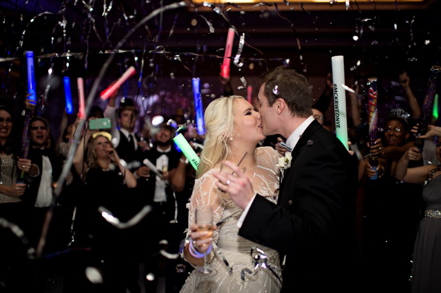 A Silver & White New Years Eve Wedding via TheELD.com