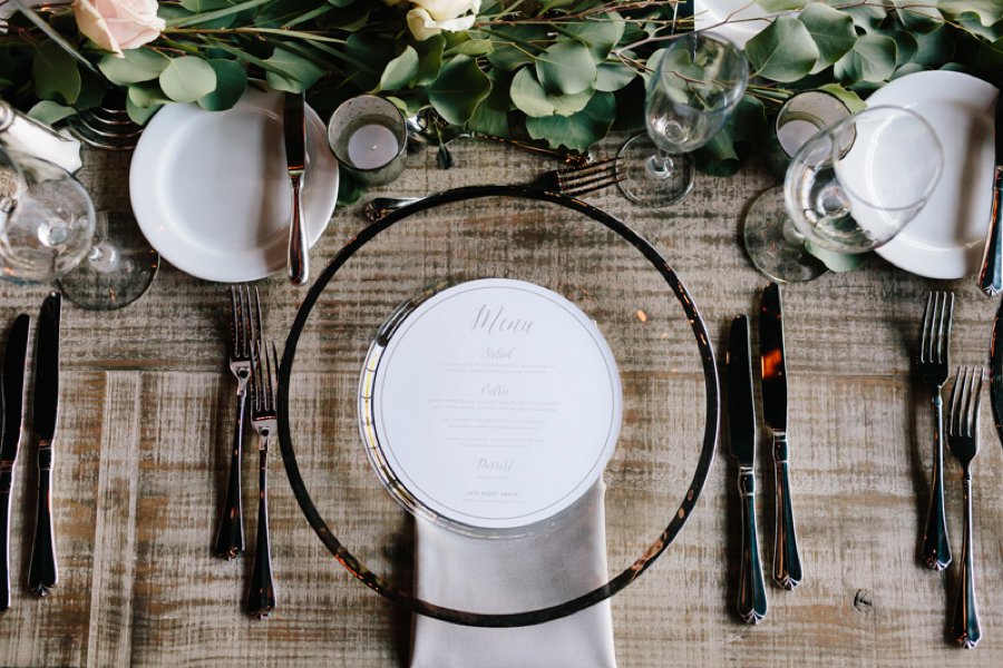 Chic Blush and Silver Industrial Wedding via TheELD.com