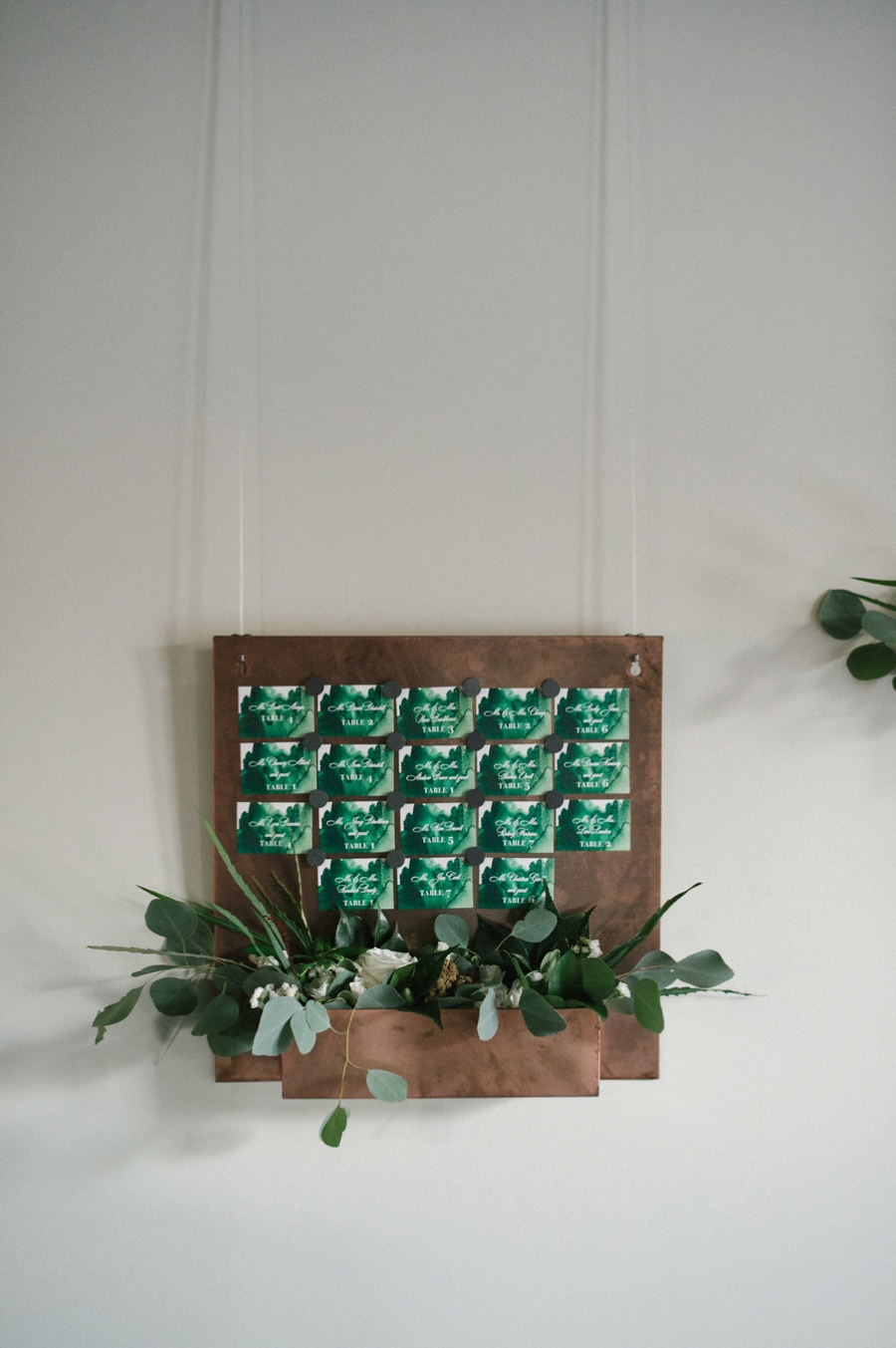 A Modern Copper and Green Holiday Party via TheELD.com