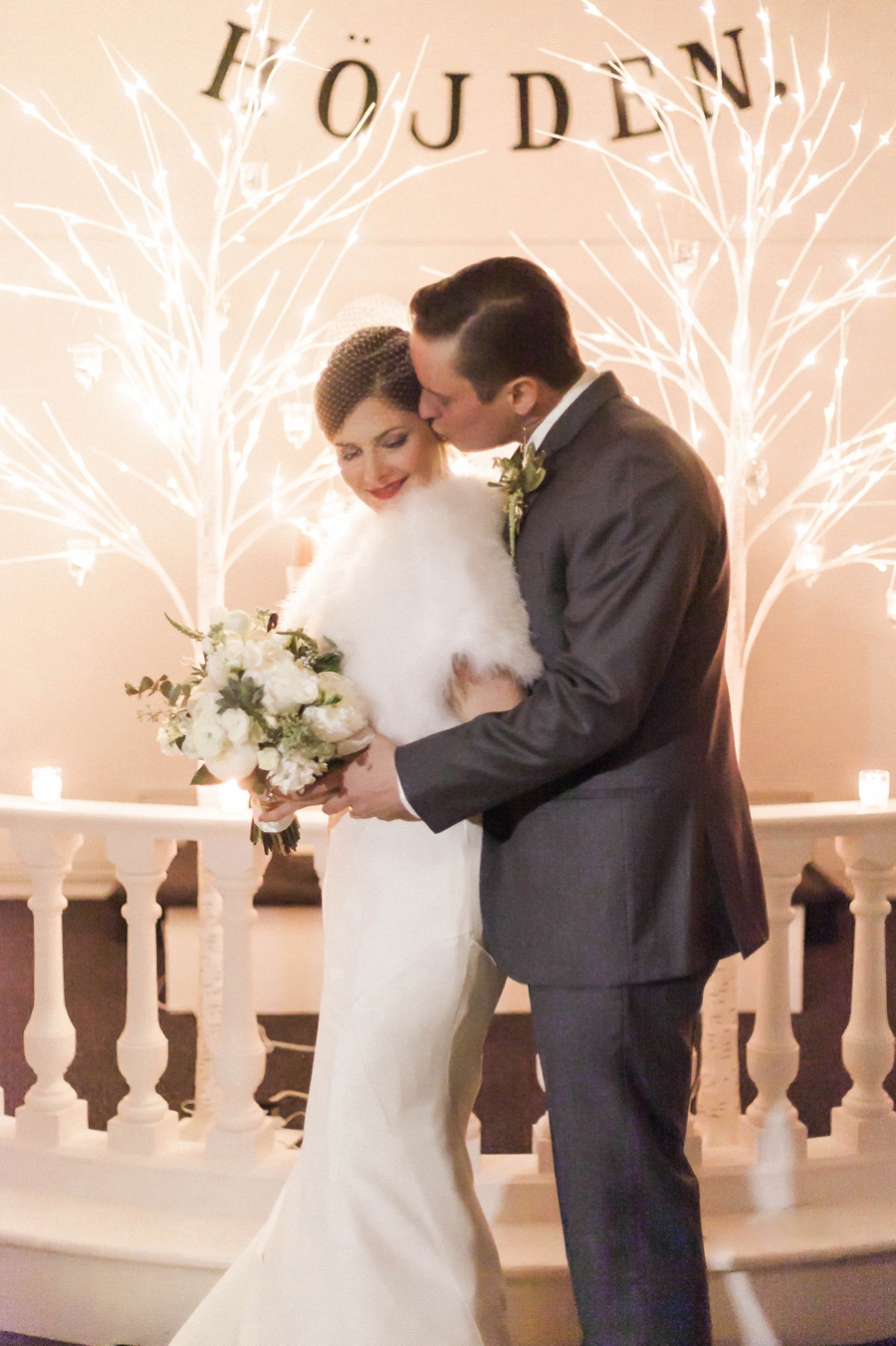 Candlelit White & Gold Boulder Wedding via TheELD.com