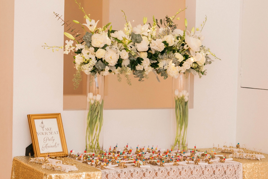 Candlelit White & Gold Boulder Wedding via TheELD.com