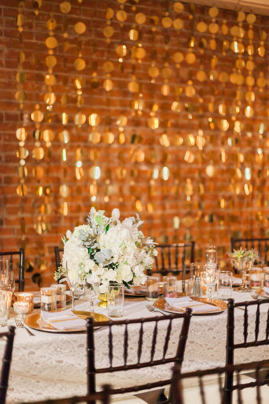 Candlelit White & Gold Boulder Wedding via TheELD.com