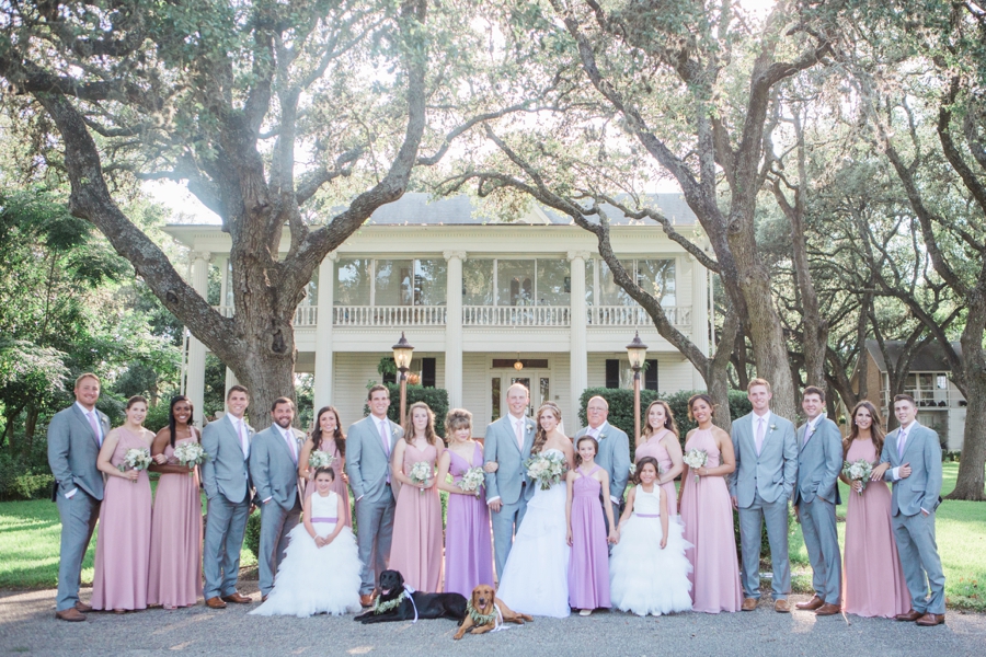 Classic Blush & Lavender Texas Wedding via TheELD.com