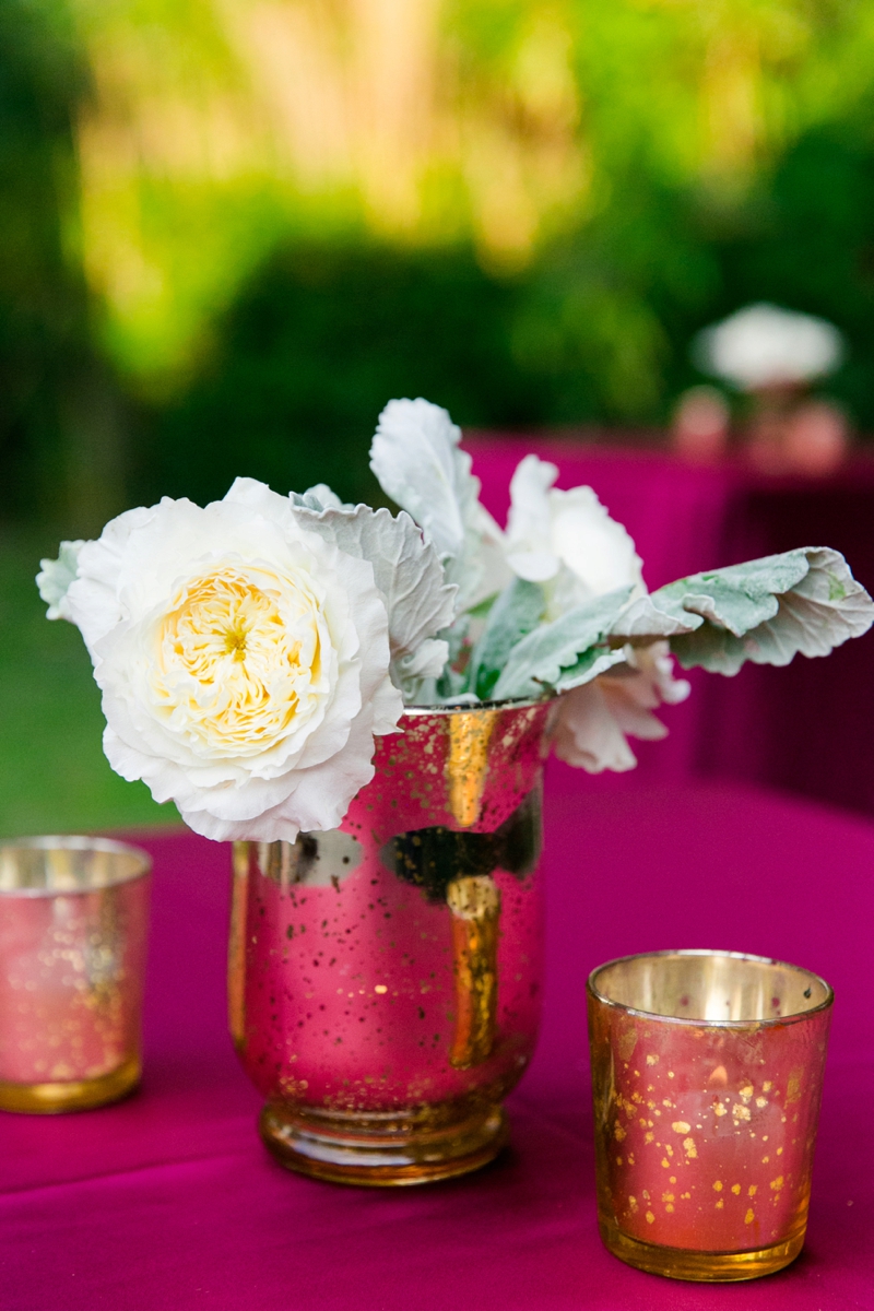 Romantic Red & Gold Charleston Wedding via TheELD.com