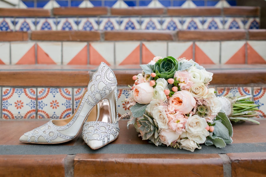 Elegant Blush & White Temecula Wedding via TheELD.com