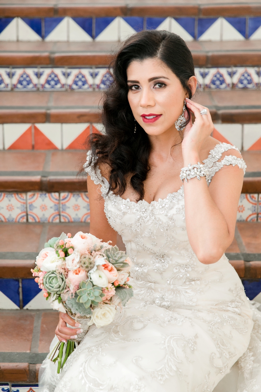 Elegant Blush & White Temecula Wedding via TheELD.com