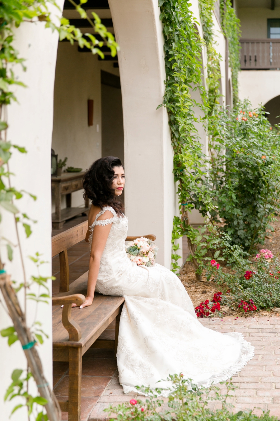 Elegant Blush & White Temecula Wedding via TheELD.com