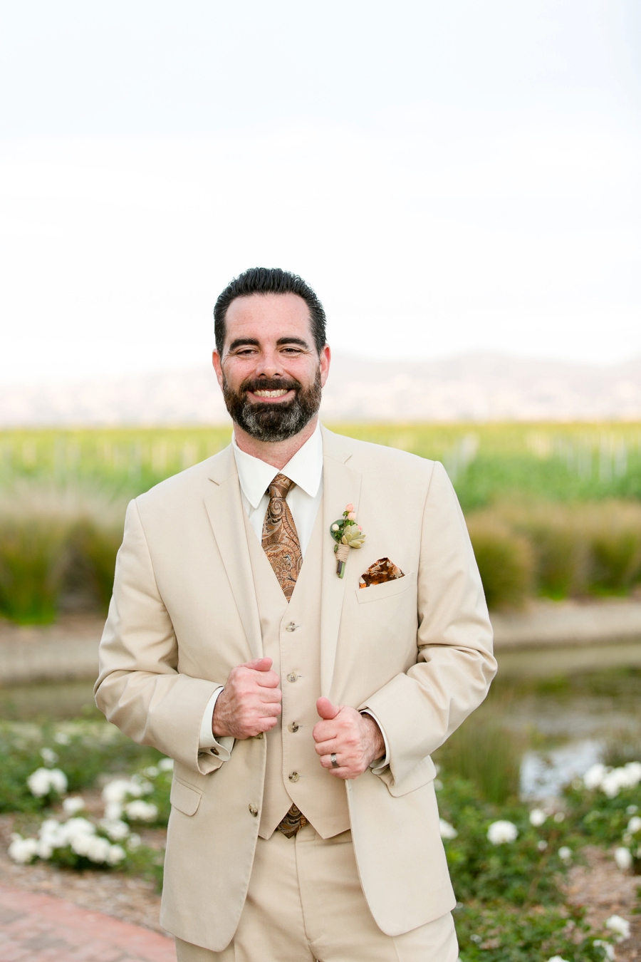 Elegant Blush & White Temecula Wedding via TheELD.com