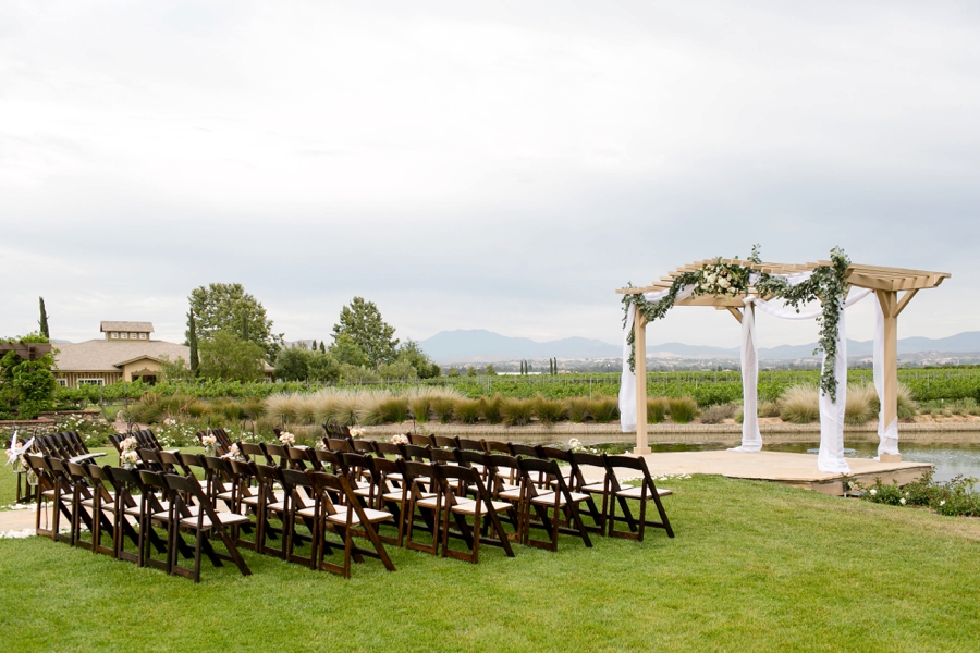 Elegant Blush & White Temecula Wedding via TheELD.com