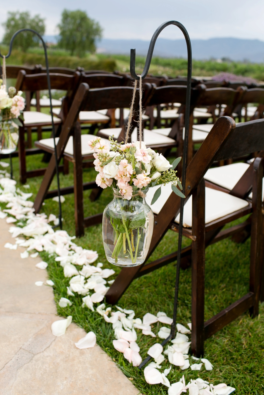 Elegant Blush & White Temecula Wedding via TheELD.com