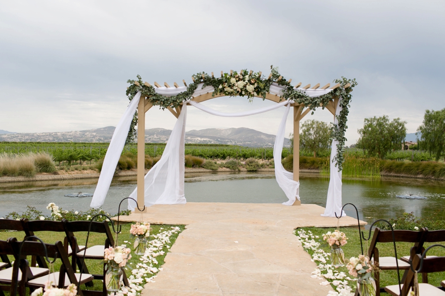 Elegant Blush & White Temecula Wedding via TheELD.com