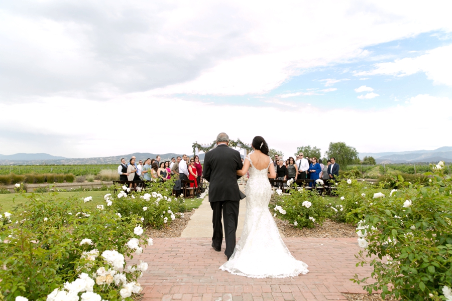 Elegant Blush & White Temecula Wedding via TheELD.com