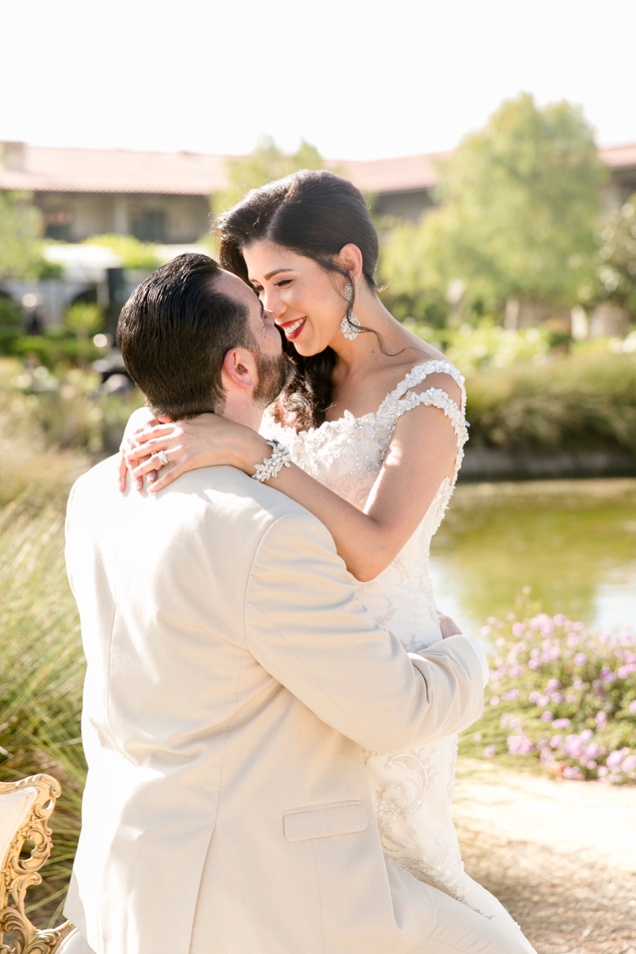 Elegant Blush & White Temecula Wedding via TheELD.com