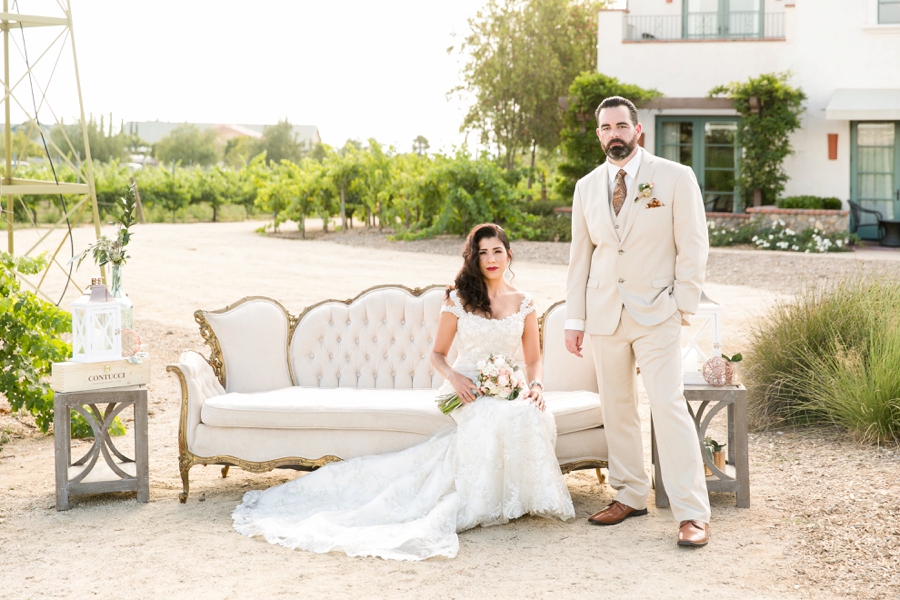 Elegant Blush & White Temecula Wedding via TheELD.com