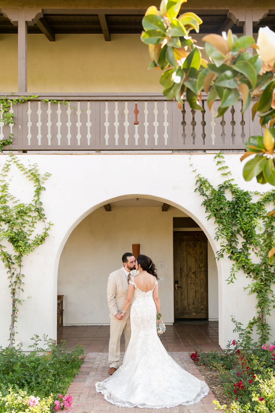 Elegant Blush & White Temecula Wedding via TheELD.com