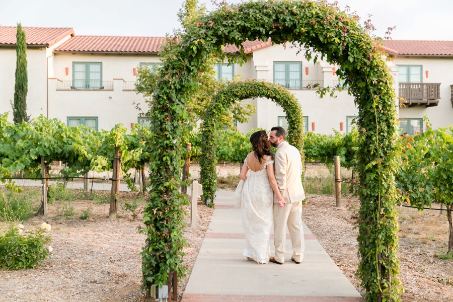 Elegant Blush & White Temecula Wedding via TheELD.com