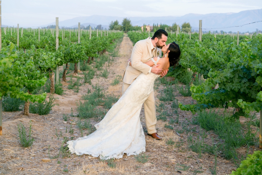 Elegant Blush & White Temecula Wedding via TheELD.com