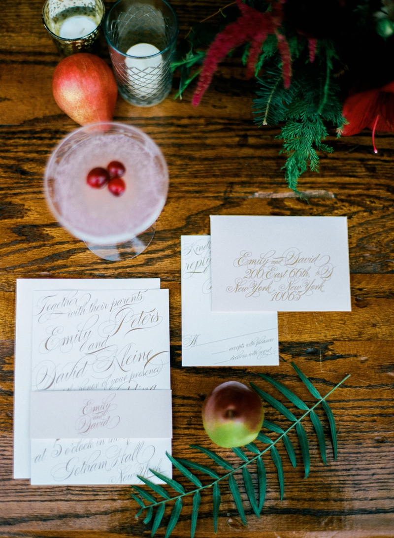 Romantic Red and Green Wedding Inspiration via TheELD.com