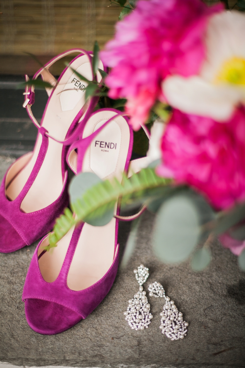 Elegant Pink, Black & Gold Dallas Wedding via TheELD.com