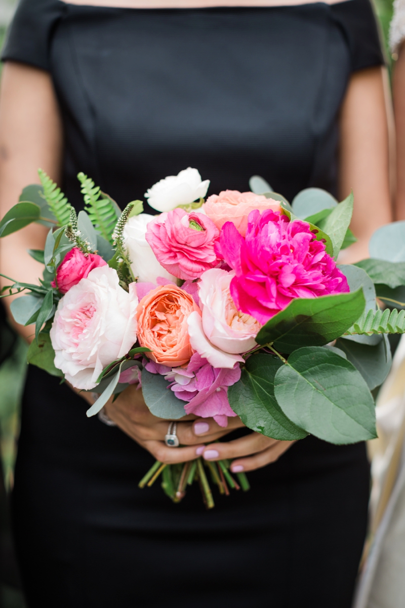 Elegant Pink, Black & Gold Dallas Wedding via TheELD.com