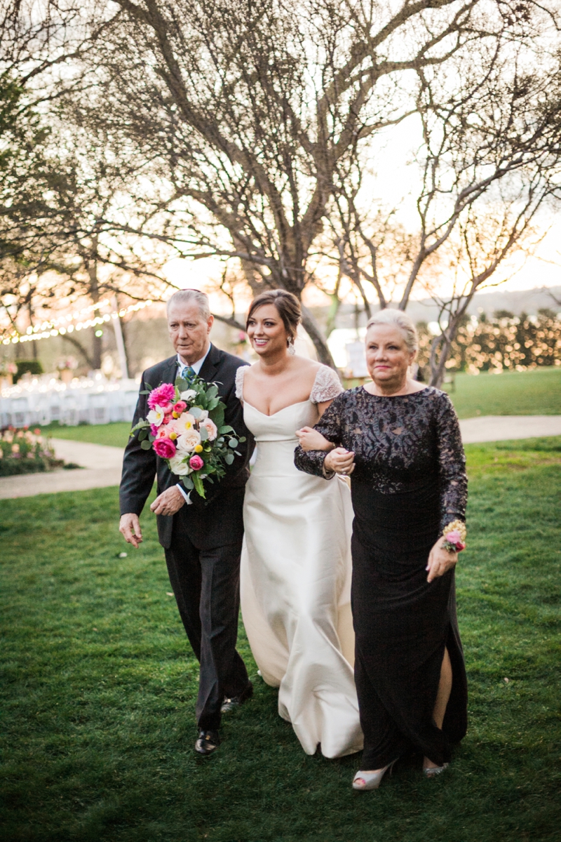 Elegant Pink, Black & Gold Dallas Wedding via TheELD.com