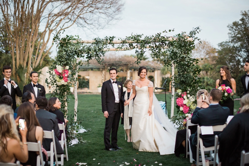 Elegant Pink, Black & Gold Dallas Wedding via TheELD.com