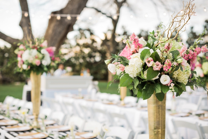 Elegant Pink, Black & Gold Dallas Wedding via TheELD.com