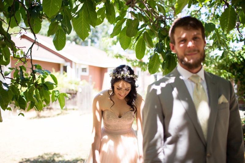 Organic & Romantic Backyard Wedding via TheELD.com