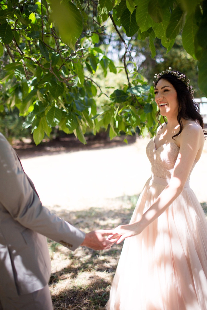 Organic & Romantic Backyard Wedding via TheELD.com