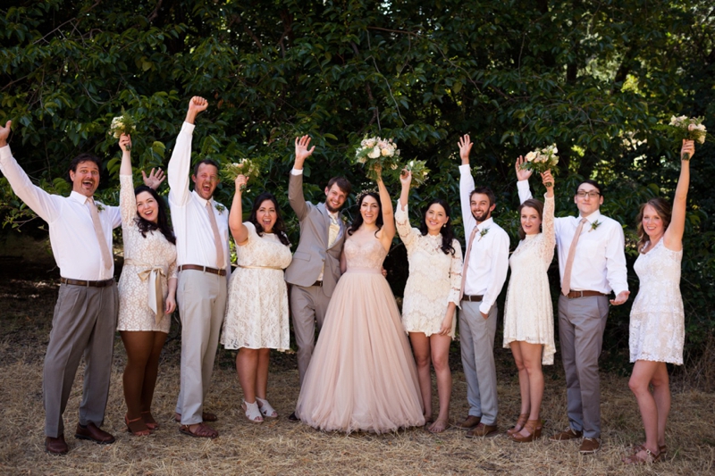 Organic & Romantic Backyard Wedding via TheELD.com