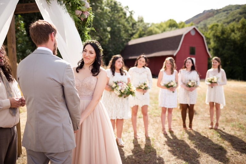 Organic & Romantic Backyard Wedding via TheELD.com