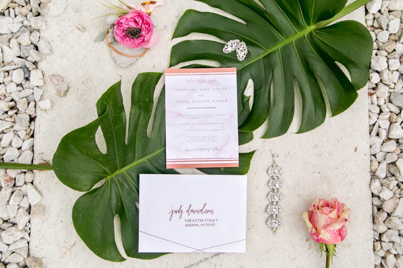 Modern Glam Black & Rose Gold Wedding Ideas via TheELD.com