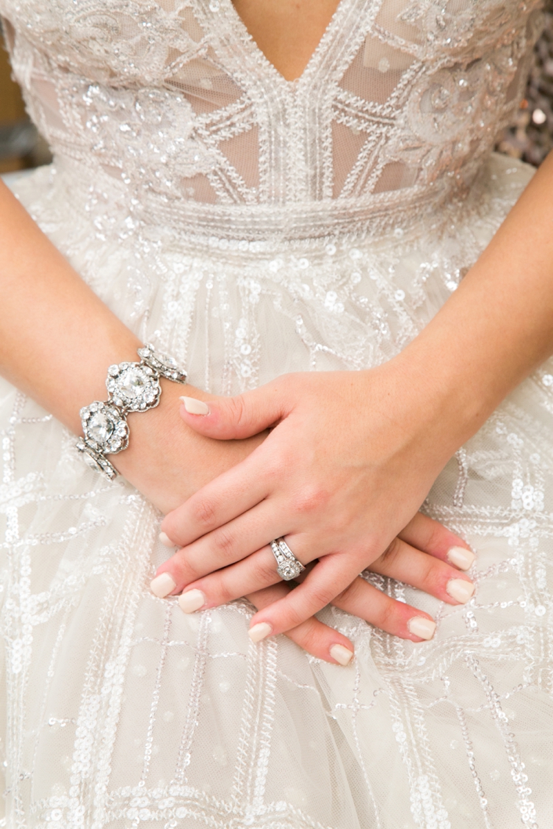 black and rose gold wedding dress