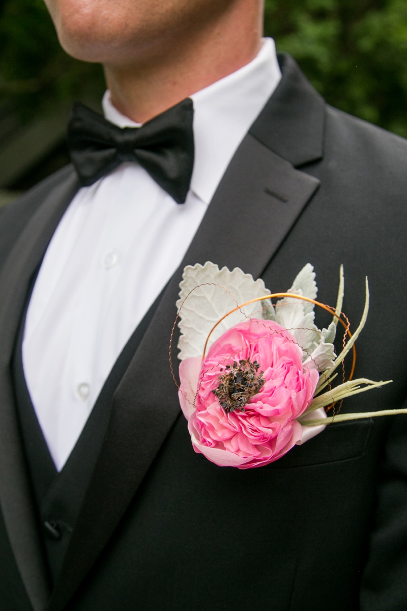 Modern Glam Black & Rose Gold Wedding Ideas via TheELD.com