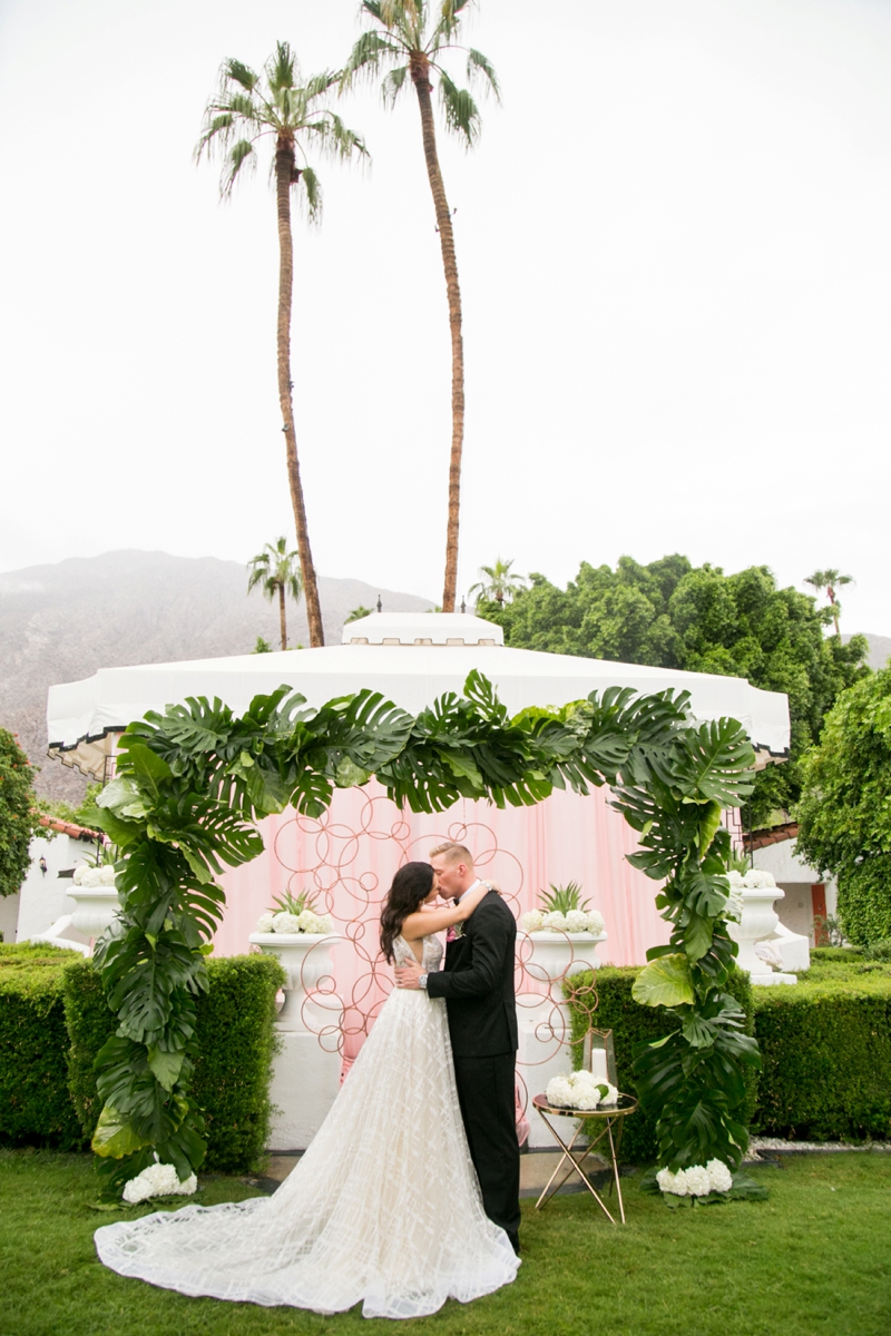 Modern Glam Black & Rose Gold Wedding Ideas via TheELD.com