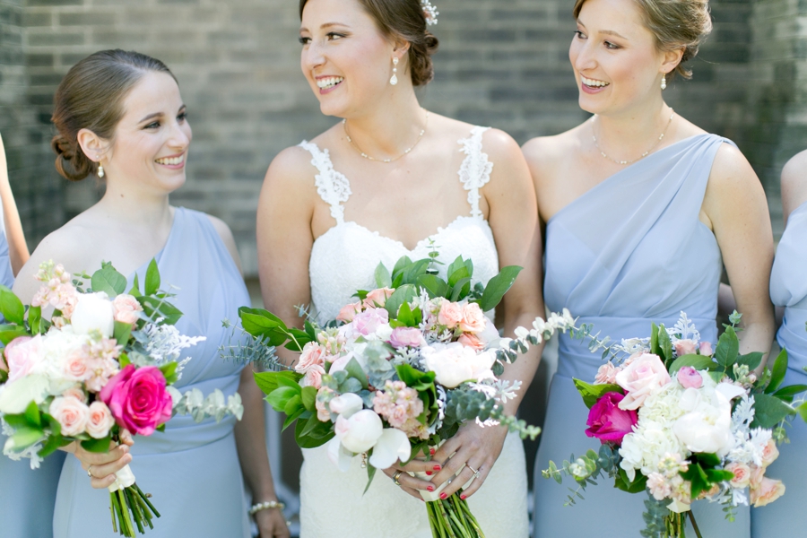 Pink, Blue & Gold South Carolina Wedding via TheELD.com