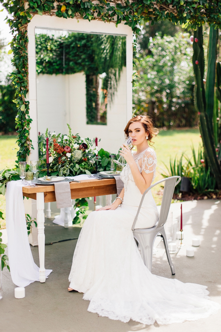 Romantic Green Garden Wedding Ideas via TheELD.com