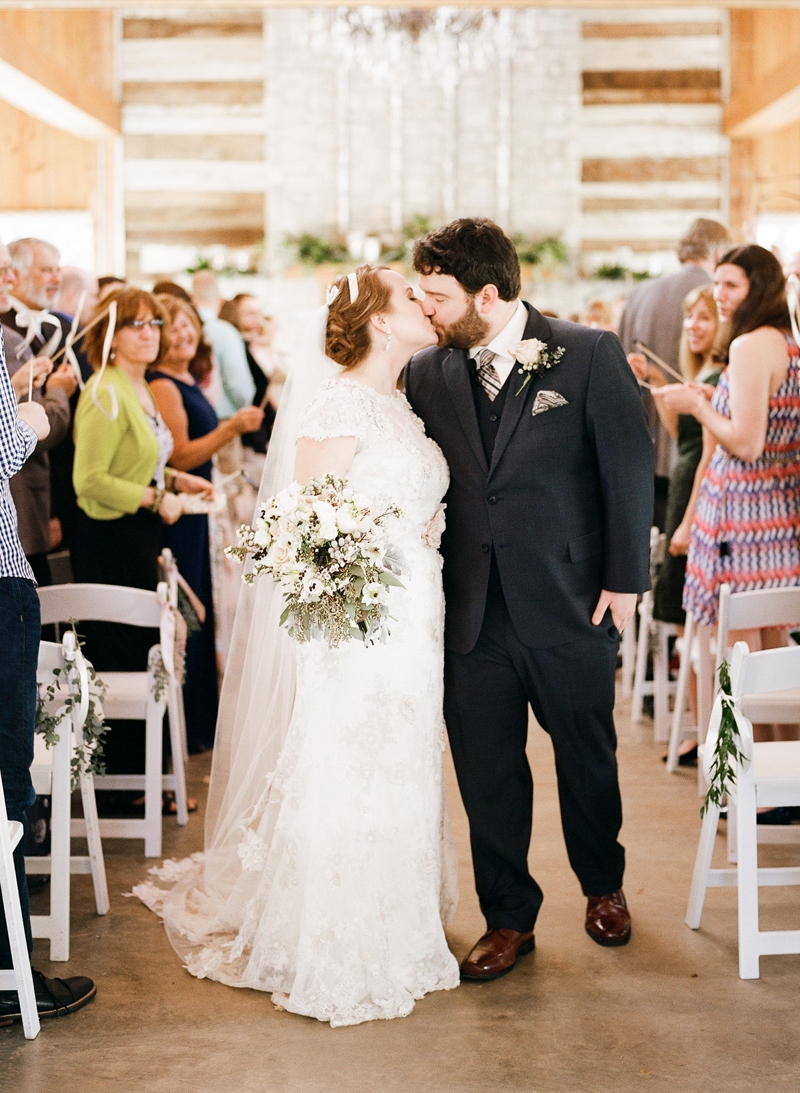 Romantic Whimsical Nashville Barn Wedding via TheELD.com