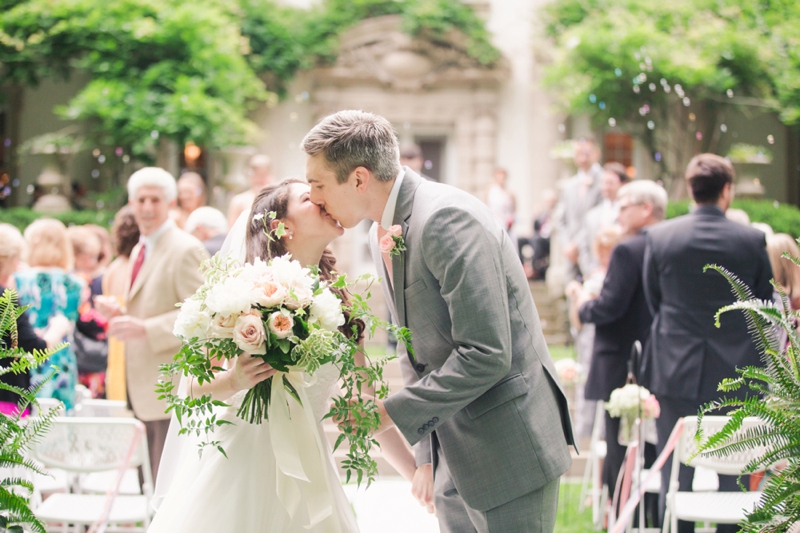 Elegant Blush & White Baltimore Wedding via TheELD.com