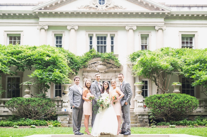 Elegant Blush & White Baltimore Wedding via TheELD.com