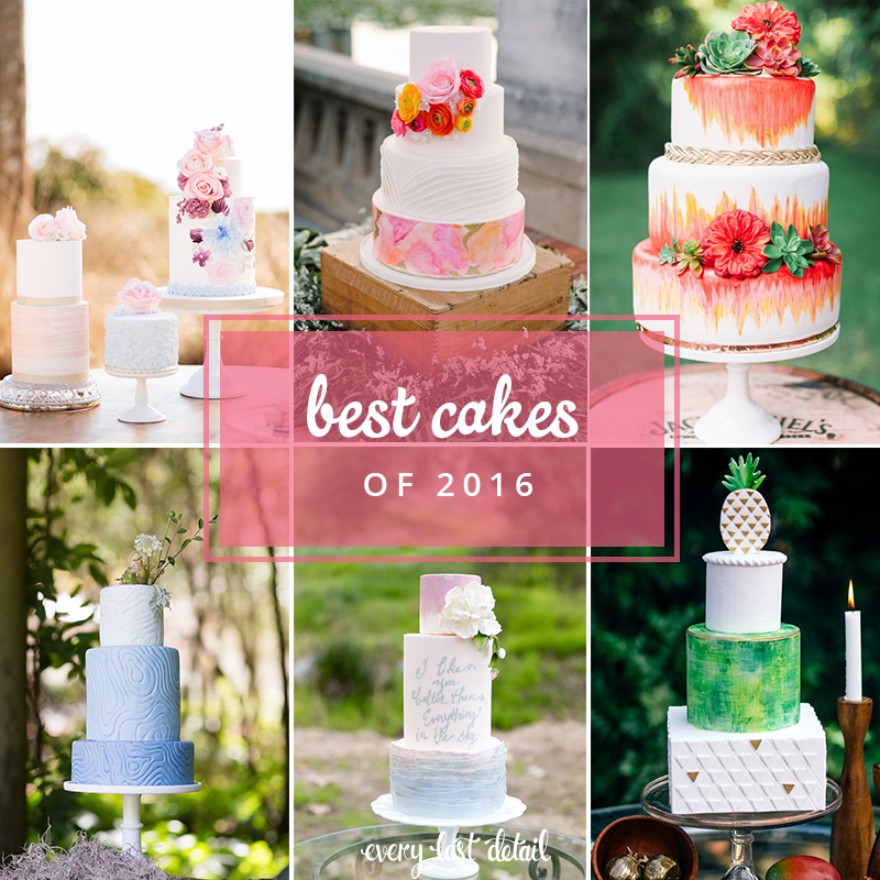 The Best Wedding Cakes of 2016 via TheELD.com