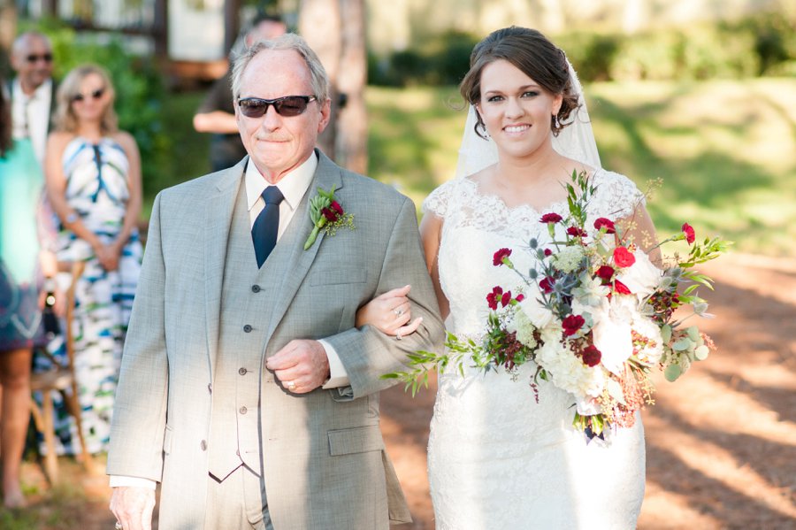 A Navy & Red Rustic Central Florida Wedding via TheELD.com