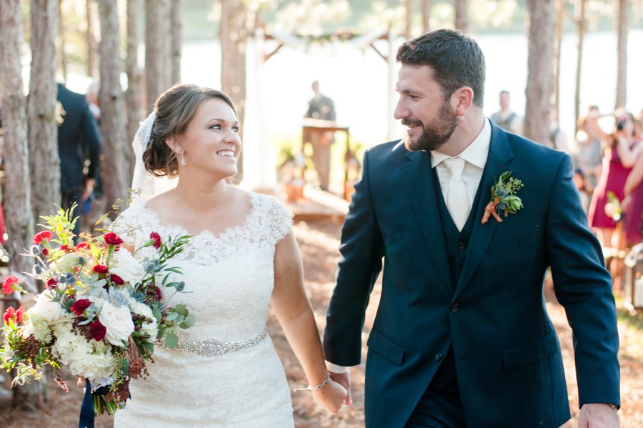 A Navy & Red Rustic Central Florida Wedding via TheELD.com