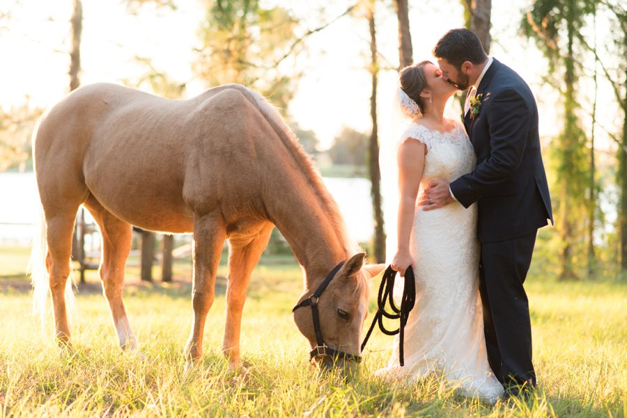 A Navy & Red Rustic Central Florida Wedding via TheELD.com