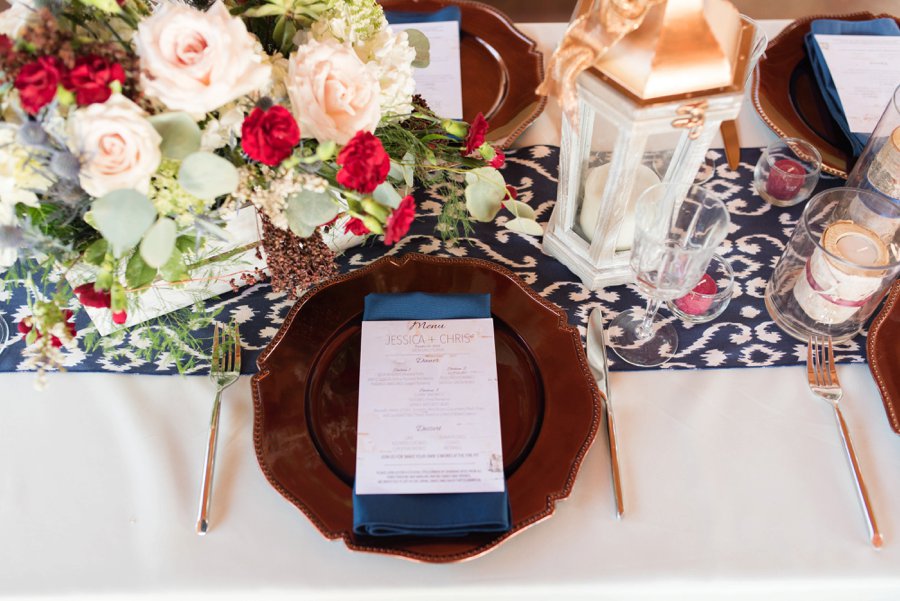 A Navy & Red Rustic Central Florida Wedding via TheELD.com