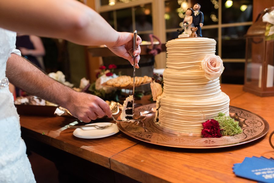 A Navy & Red Rustic Central Florida Wedding via TheELD.com