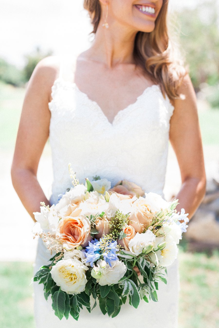 Copper and Dusty Blue Wedding Ideas via TheELD.com