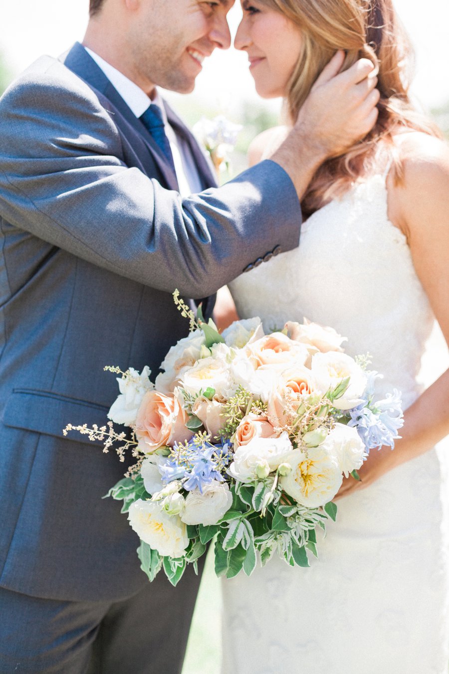 Copper and Dusty Blue Wedding Ideas via TheELD.com