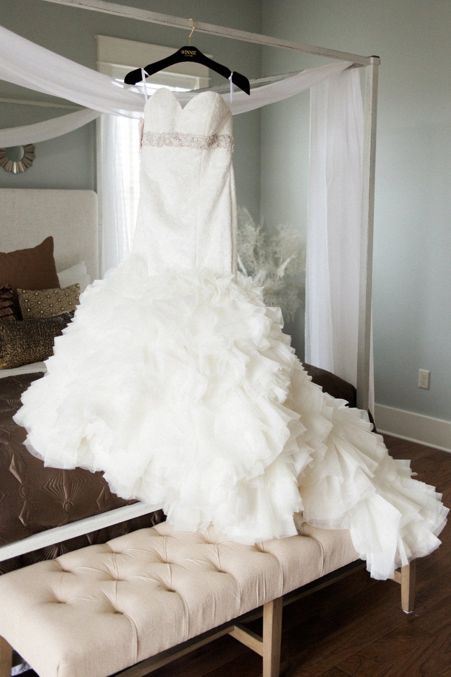 Elegant Blush & White Beach Wedding via TheELD.com