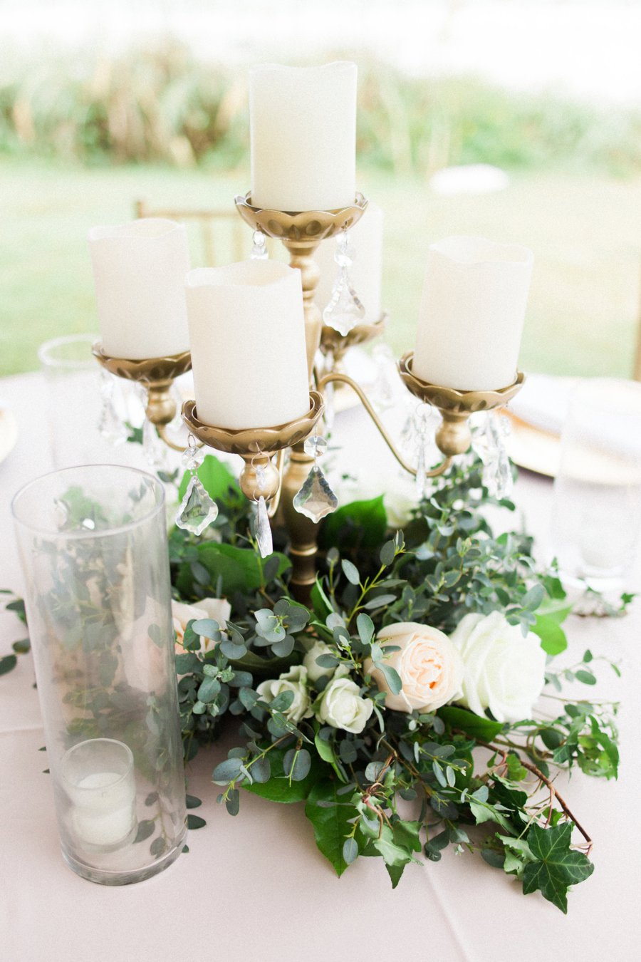 Elegant Blush & White Beach Wedding via TheELD.com